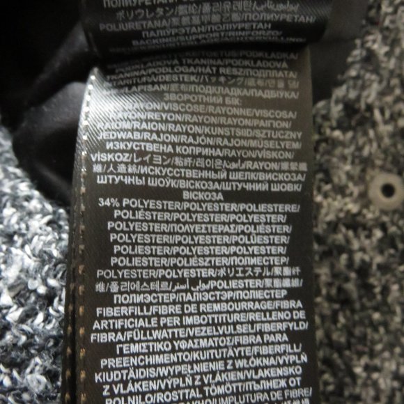 Black and White Moto Jacket Guess Vintage 90's Style Wool Blend.......325 - Picture 13 of 15